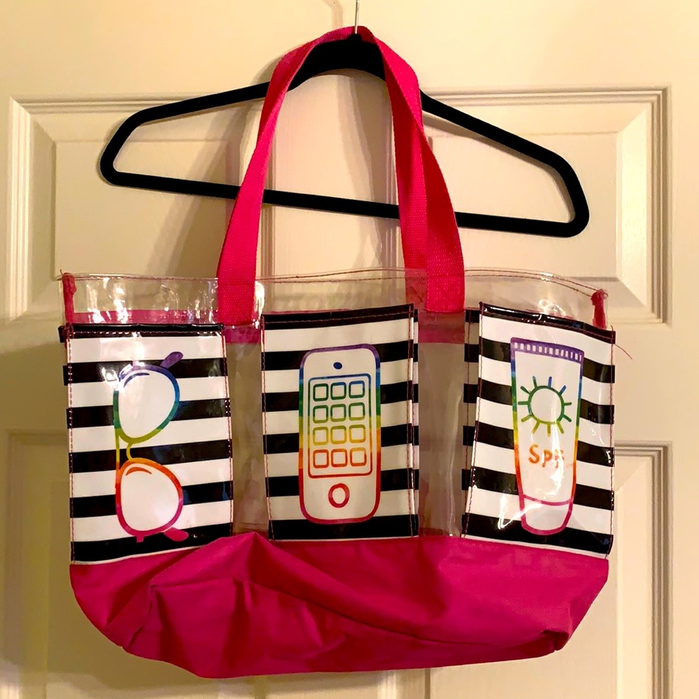 PVC Beach Bag With Pockets